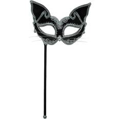 Animals Eye Masks Fancy Dress Bristol Womens Cat Eye Mask on Stick