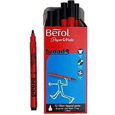 Colour Broad FIbre Tipped Pens 12-pack