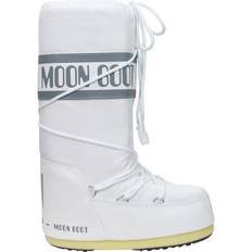 44 - Damen Hohe Stiefel Moon Boot Icon Nylon Boots - White