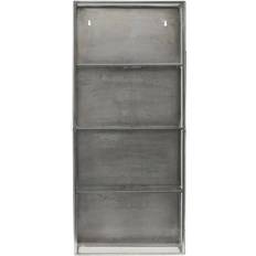 Silver Wall Cabinets House Doctor Glass Wall Cabinet 35x80cm