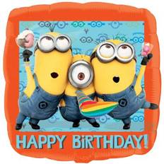 Palloncini con Testo e Tema Amscan Foil Ballon Standard Despicable Me Happy Birthday