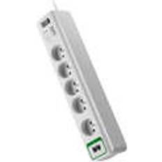 1.8 m Protectores de Sobretensión Schneider Electric APC PM5T-FR limitador de tensión Blanco 5 salidas AC 230 V PM5T-FR