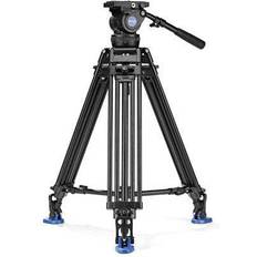 Benro Camera statieven Benro BV10 3-Section Al Twin Leg Video Tripod with Video Head &amp ML08 Spreader