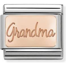 Stainless Steel Charms & Pendants Nomination Composable Classic Grandma Link Charm - Silver/Rose Gold