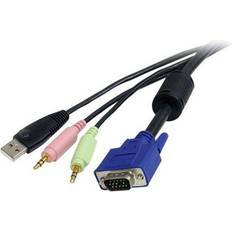 StarTech VGA/USB B/2x3.5mm-VGA/USB A/2x3.5mm 5.9ft