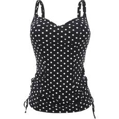 Women Tankinis Panache Anya Spot Tankini Top - Black/White