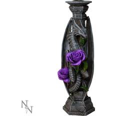 Purple Candlesticks Nemesis Now Dragon Beauty Candlestick 25cm