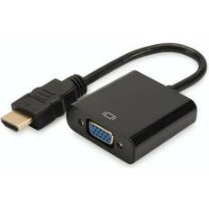 Kabeladaptere - Standard HDMI-Standard HDMI Kabler Digitus HDMI/3.5mm-VGA 0.1m