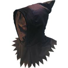 Maskers Smiffys Carnaval of Halloween verkleed Masker met kap Beul zwart bedekkend