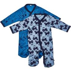 Pippi Kinderkleding Pippi Pyjama Met Benen 2-Pack - Blauw