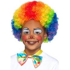 Enfants Perruques Courtes Smiffys Perruque de Clown Multicolore pour enfant