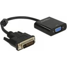 DeLock Kabeladaptere Kabler DeLock DVI- VGA M-F 0.2m