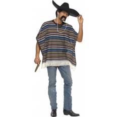 Mexicansk udklædning Smiffys Mexicansk Poncho Kostume