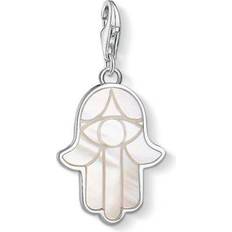 Thomas Sabo Charm Club Hand of Fatima Charm - Silver/Mother of Pearl