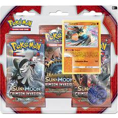 Pokemon booster packs Pokémon Sun & Moon Crimson Invasion 3 Booster Packs Plus Lucario Promo Card