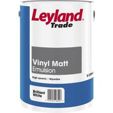 Leyland paint Leyland Trade Vinyl Matt Ceiling Paint, Wall Paint Black 5L