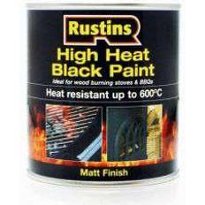 Rustins High Heat Metallfarbe Schwarz 0.5L