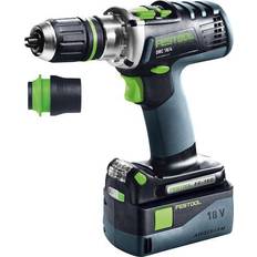 Festool Skruvdragare Festool Quadrive DRC 18/4 Li 5.2-Plus (2x5.2Ah)