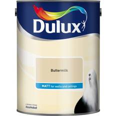 Dulux Yellow Paint Dulux Matt Wall Paint Buttermilk 5L