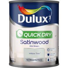 Dulux willow tree Dulux Quick Dry Satinwood Metal Paint, Wood Paint Willow Tree 0.75L