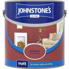 Johnstones Matt Ceiling Paint, Wall Paint Red 2.5L