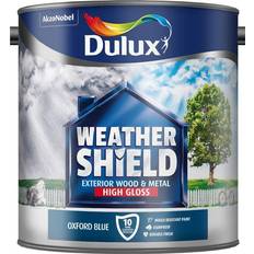 Dulux Blue - Wood Paints Dulux Weathershield Exterior Wood Paint, Metal Paint Blue 2.5L