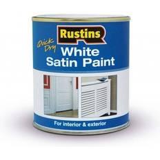 Rustins Quick Dry Wood Paint, Metal Paint White 0.25L