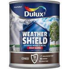 Paint Dulux Weathershield Exterior Metal Paint, Wood Paint Brown 0.75L