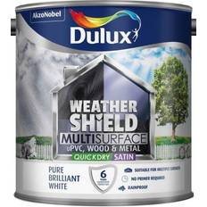 Dulux Weathershield Multisurface Metal Paint, Wood Paint Brilliant White 2.5L