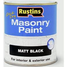 Rustins Quick Dry Masonry Betonfarbe Schwarz 0.5L
