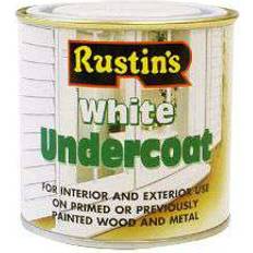 Rustins Undercoat Metal Paint, Wood Paint White 0.25L