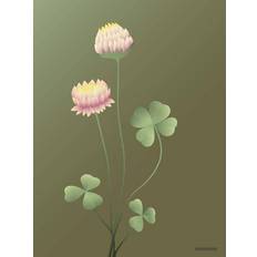 Vissevasse Clover Forest Green Plakat 15x21cm