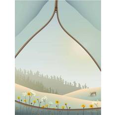 Vissevasse Tent with a View Poster 15x21cm