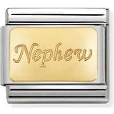 Nomination Composable Classic Nephew Link Charm - Silver/Gold