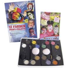 Halloween Sminke Eulenspiegel Ansiktsmaling Kit Karneval