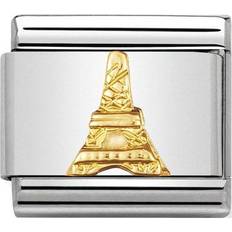 18k - Women Charms & Pendants Nomination Composable Classic Link Eiffel Tower Charm - Silver/Gold