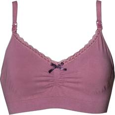 Pink Maternity & Nursing Wear Boob Fast Food Bra Organic Cotton Rainy Rose