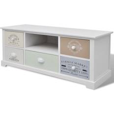 Multifärgade Bänkar vidaXL Shabby Chic TV-bänk 35x40cm