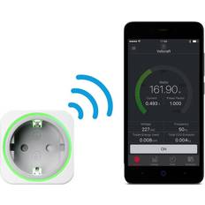 Contatori di Consumo Elettrico Voltcraft SEM6000 Misuratore costi energetici Interfaccia Bluetooth Esportazione dati, Funzione datalogger, TRMS, Tariffa elettrica impostabile, con