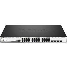 D-Link Ethernet Gigabit Interruttori D-Link DGS-1210-28MP Gigabit PoE Switch 4SFP 24x10-1000MBPS