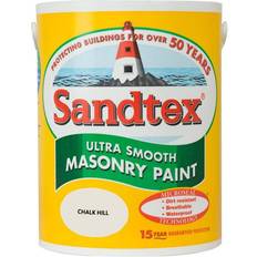 Sandtex Concrete Paint - White Sandtex Ultra Smooth Masonry Concrete Paint White 5L