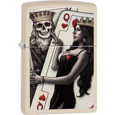 Zippo Windproof Skull King Queen Beauty