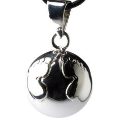 Bola Feet Pendant - Silver