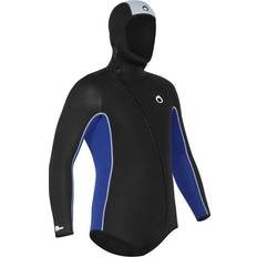 XXL Wetsuit onderdelen Subea Duikvest met kap voor heren neopreen mm scd zwart en blauw