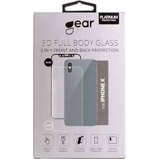 Apple iPhone X Skärmskydd Gear by Carl Douglas 3D 2in1 Front & Back Edge to Edge Screen Protector (iPhone X/XS)