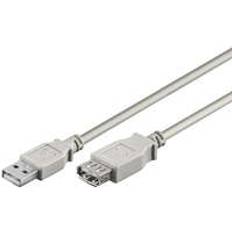 USB A-USB A - USB-kabel Kabler Wentronic Hi-Speed USB A-USB A M-F 0.3m