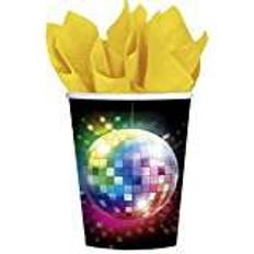 Amscan Paper Cup Disco Fever 70s 266ml 8-pack