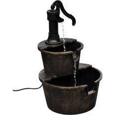 Plastique Décorations de Jardin vidaXL Fountain Hand Water Pump