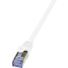 Vit nätverkskabel 30m LogiLink PrimeLine RJ45 S/FTP Cat6a 30m