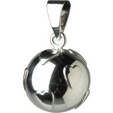 Babylonia Bola Heart Pattern Pendant - Silver